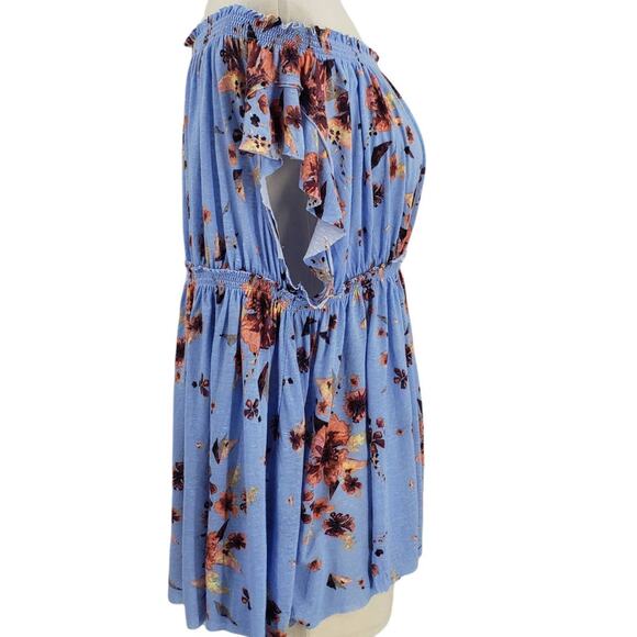 We The Free Linen Blend Smocked Off Shoulder Top M - Picture 6 of 6